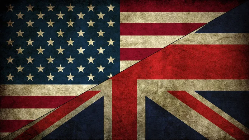 UK, US flags